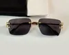 Bezprzewodowe okulary przeciwsłoneczne złota rama brązowy gradient męski designerskie okulary sonnenbrille kobiety sunnies gafas de sol uv400 okulary z pudełkiem