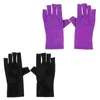 Nail Dryers 2 Pairs Anti-potherapy Protective Covers Fingerless Gloves For Protection