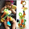 P lalki zabawki dla niemowląt Rozwój dziecka żyrafa zwierzęcy grzechotki Rękołaj wózek wiszący Teether 0-12 miesięcy upuszczenie dostawy otqji