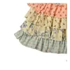 Clothing Sets Europe Style Baby Girls Cotton Oufits Summer Kids Stripe Floral Dots Ruffle Dress Lace Printed Pants 2Pcs Suits Children Dhwez