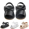 Första vandrare spädbarn sommar mjuk solid baby anti slip bow girl sandaler storlek 6 11 småbarnskor 7 barn stora pojkar