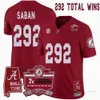 292 Nick Saban Custom Alabama Crimson Tide Vapor Limited Retirement Jersey All Ed