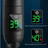 Cabezales de ducha de baño Inteligente 4 modos LED ajustable Pantalla de temperatura digital Cabezal de ducha Alta presión Baño de mano Ahorro de agua Cabezal de ducha Prensa YQ240126