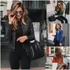 Women'S Leather & Faux Leather Classic Moto Biker Slim Fit Faux Leather Jacket Women Pu Leater Spring Autumn Basic Zipper Coat Outerwe Otxae