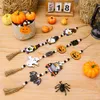 Autres fournitures d'événements Scène Habillage Halloween Citrouille en bois Ghost Perles Chaîne Pendentifs Jour de la maison morte Fête suspendue Ornements F007