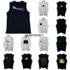 2024BalenciaaaのTシャツ男性デザイナーの袖なしHerringbone Vest Tシャツの女性レター印刷されたカジュアルベストカップ