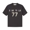 Designer Luxus ESS Classic Neuer Sommer ESS Beflockung 77 Kurzarm-High-Street-Modemarke locker lässiges Herren-T-Shirt mit Rundhalsausschnitt