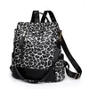 Schultaschen Mode Mädchen College Tasche Lässig Einfache Frauen Rucksack Leopard Buch Packtaschen Für Teenager Reise Schulter Laptop