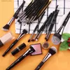 Pennelli per trucco BEILI Natural Black 15-42 pezzi Pennelli per trucco Set Fondotinta in polvere Correttore Sopracciglio Ombretto pinceaux de maquillage Q240126