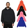 SS24 lila märke 3201 Klassisk bokstav samma färg broderad par hoodie tröja för män och kvinnor streetwear överdimensionerad s-xl