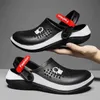 Sandals Sandals For Men Black White Breathable Home Slippers Outdoor Fashion Casual Garden Shoes Clogs Couple Water Shoes Women SandalsL2401