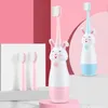 Toothbrush Children Sonic Electric Toothbrush Soft Bristle Professional Child Toothbrush Kids Cartoon Cute Rabbit Teeth Care Toothbrush Set