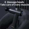 8 Testa Fasciale Massaggio Pistola Rilassamento Muscolare Vibrazione Macchina 99 Ingranaggi Massaggiatore Corpo Elettrico Per Il Dolore 240118