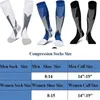 Chaussettes de sport Nouvelles chaussettes de Compression 20-30mmhg bas hauts hommes femmes chaussettes de sport pour Marathon cyclisme Football varices EU35-45 Meias YQ240126