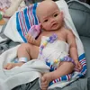 17 35 kg Micro Preemie Full Body Silicone Baby Doll Harveylifelike Mini Reborn Surprise Children Antistress My Melody 240119