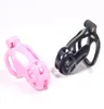 Секс-игрушка-массажер Розовый пояс кобры с 4 дуговыми кольцами Клетка для члена Удержание пениса БДСМ-игрушки для мужчин Gay4114492