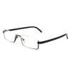 Sunglasses 2024 Anti Blue Light Reading Eyewear Fashion Half Frame Presbyopia Glasses For Men And Women Portable Box Eyeglasses