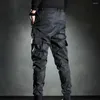 Men's Pants Men Sport Streetwear Sweatpants Trousers Urban Cargo Elastic Waist Brand Durable Practical