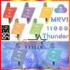 Authentic Puff 12K MRVI Thunder 11000 Puffs Bar Disposable Vape E Cigarette With Smart Screen Display Rechargeable 600mAh Battery 19ml Pod Vapes Desechable