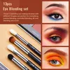 Makeup Brushes Jessup Eye Makeup Brushes set Professional Eye Blending Brush Synthetic Blends Shadow Crease Pencil Smoky T338 Q240126
