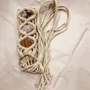 Vrouwen riem gevlochten stijl geweven kwastje riem knoop versierd taille ketting Boho meisjes taille dunne touw broeksbanden jurkaccessoires 240124