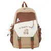 School Bags Female 2024 High Quality Nylon Backpack Waterproof Women's Cute Book Bag Laptop Youth Multi Pocket Travel Girl