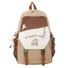 Borse da scuola Donna 2024 Zaino in nylon di alta qualità Borsa da libro carina da donna impermeabile Laptop Youth Multi Pocket Travel Girl