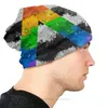 BERETS LGBT ALLY PAINT SPLITTER FLAG BONNET HOMME冬の頭蓋