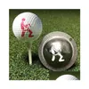 Golf Training Aids 1Pc Funny Adt Humor Signal Ball Marker Alignment Tool Models Line Liner Template Drop Delivery Dhbg2