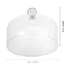 Ensembles de vaisselle décor Cover à poussière Dome Shape Lid Micro-onde Four transparent Round Protecteur