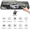 CAR DVR Streaming RearView Mirror DashCam 10-tums Touch SN 1440p Dual Lens Night Vision Atern Image DVR Drop Delivery OTT3J