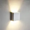 Wandlampen Indoor Fashion 6w Lampada Led Aluminium Light Rail Project Vierkante Lamp Bedlampjes Slaapkamer Decor Arts