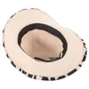 Ball Caps Cows Pattern Cowboy Hat Traveling Headgear Curly Brim Cap Gift Male Double-side Costume Adult