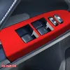 Bilstyling Black Carbon Decal Car Window Lift-knapp Switch Panel Täcktrimklistermärke 4 st/set för Toyota Mark x Reiz 2010-2015