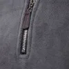 Men's Hoodies Sweatshirts AIOPESON Brand Quality Thicken Warm Fleece Jacket for Men Zipper Neck Pullover Men's Sweatshirt Soft Shell Mens Jacket J240126