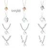 Anhänger Halsketten Luxus Design Beliebte S925 Sterling Silber Herz Schlüssel Vergoldet Diamant Halskette Beliebte Liebe Kragen Kette mit Box U6K3