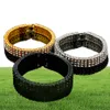 Hip Hop de 8 pulgadas de oro para hombre Pulsera de 3 filas PULSELA DEL TENIS DE 3 RODOS JEYMINY DE Alta calidad Joyería6515629