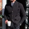 Pulls pour hommes hiver chaud manteau automne pull cardigan hommes automne tricot poche simple boutonnage haut sexy plissé