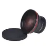 Objectif de caméra supplémentaire grand angle HD professionnel 0,43x avec partie macro 49 mm 52 mm 55 mm 58 mm pour appareils photo reflex numériques Canon Nikon D7100 D7000 D5600 D5300 D5200 Sony Pentax