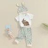 Одежда наборы Citgeesummer Пасха младенца для мальчика наряды с коротки