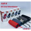 Draagbare luidsprekers Luidspreker 6 Buitensporten Waterdicht Subwoofer Bass Draadloos Bt 5.0 met Tf USB Fm Lokaal magazijn Drop Delivery El Dh80L