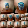 Vases Vase de style vibrant Grand pot de fleur en verre fabriqué à la main Décoration d'intérieur italienne Idée cadeau unique Robuste et livraison directe Maison Jardin H Otu1H