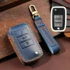 Äkta läderbilsnyckelöverdrag FOB Keyring Shell för Roewe Rx5 350 360 750 för MG MG5 ZS GT GS MG3 MG6 MG7 EZS HS EHS ZS EV