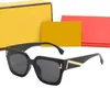 Lunettes de soleil de mode de lunettes de soleil avec lettre F Verre de soleil Imprimer Goggle Adumbral 6 Options Lunettes