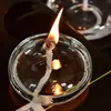 2PCS świeca ręcznie robione szklane świecznik lampa olejna świeca przy świecach przyczepach Święta Dekoracje świąteczne do domu na imprezę w domu