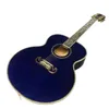 2023 43 JUBMO J200 Series Sky Blue Painted Acoustic Guitar