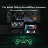 Gamecontroller Joysticks Ajazz AG190 RGB Transparent Bluetooth Wireless Gamepad Vibration Game Handle Controller mit magnetischer Ladebasis YQ240126