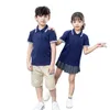 소년 십대 짧은 소매 셔츠 여름 패션 만화 곰 자수 학교 옷 제이성 소녀 폴로 셔츠 2-14 년 톱 240119