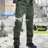 Men taktyczne spodnie wielokrotne elastyczność kieszonkowa wojskowa miejskie spodnie Mężczyźni Mężczyźni Slim Fat Cargo Pant 5xl 240118