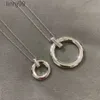 Anhänger Halsketten Oow6 Neue Designer Schmuck T Familie Ganzkörper Sterling Silber Halskette Paar Licht Luxus Kleine Gruppe Schlüsselbein Kette CTMF M1NR